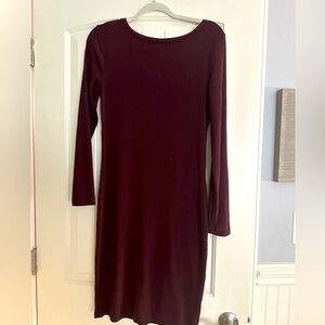 Burgandy Bodycon Dress